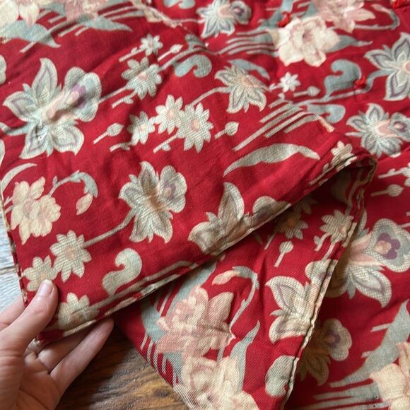 Vintage 1930s/40s Elegant Floral Handmade Bedspread - Picture 4 of 8